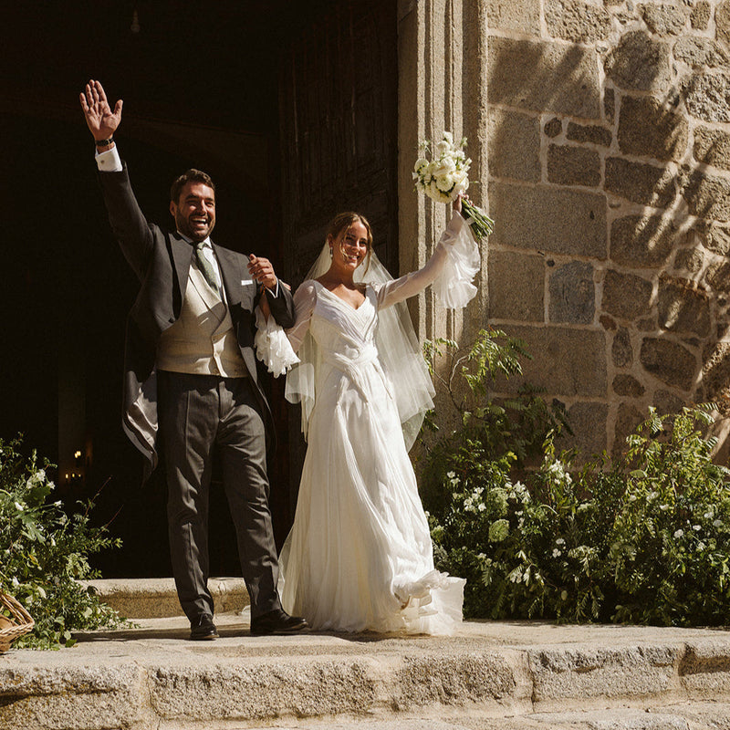 La boda de David y Marina en Finca Valdepusa: flores y tomates como protagonistas