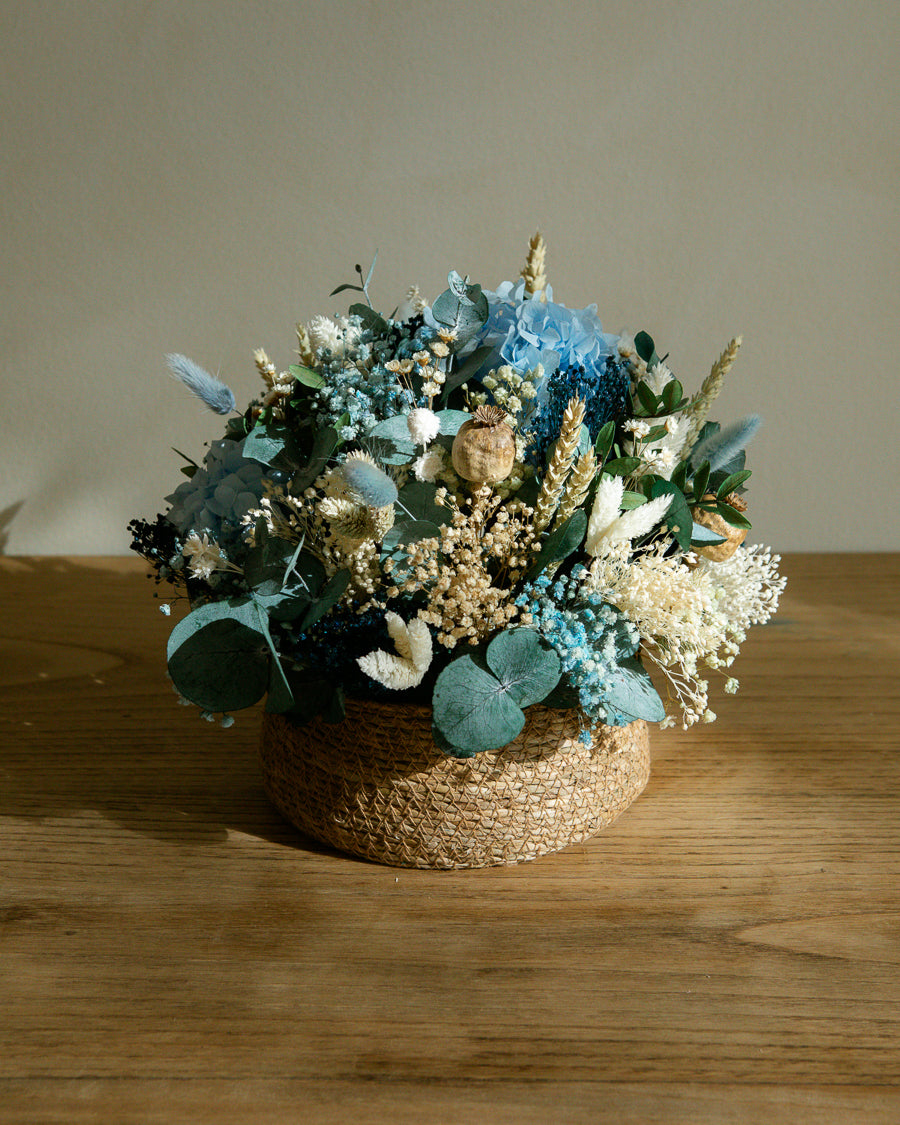 Cesto de flor preservada