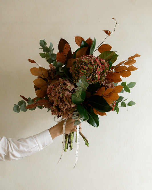 Ramo de hortensias de flor natural