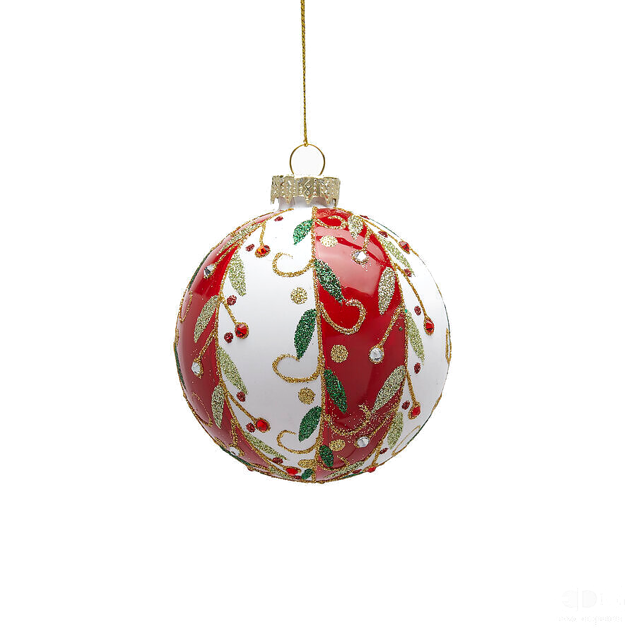 Bola de Navidad decorada