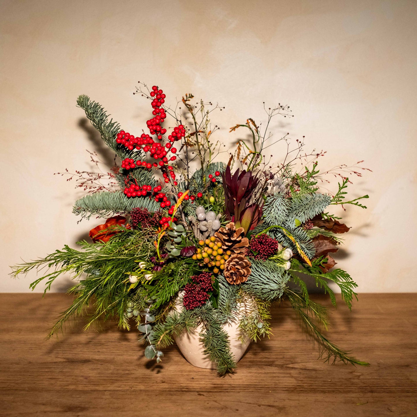 Jarrón ceramico navideño