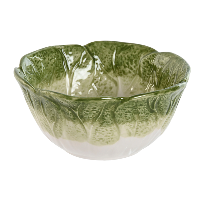 Bol gres lechuga verde