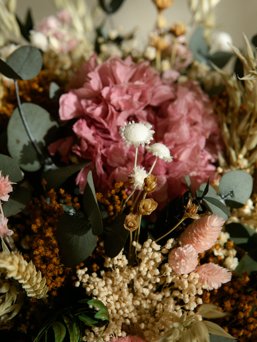 Cesto de flor preservada