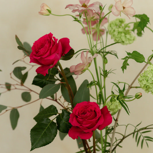 Violetero de vidrio soplado