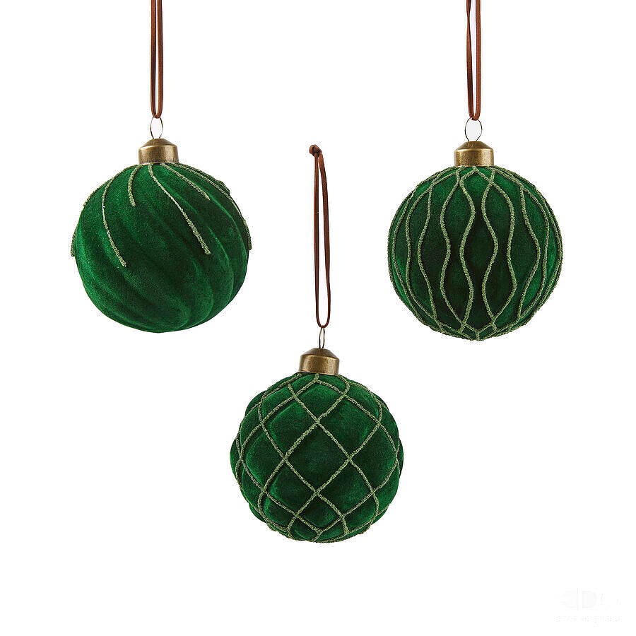 Bola para árbol velvet verde