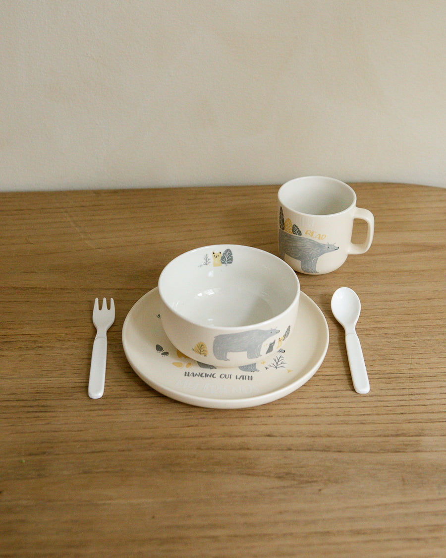 Vajilla de cerámica infantil