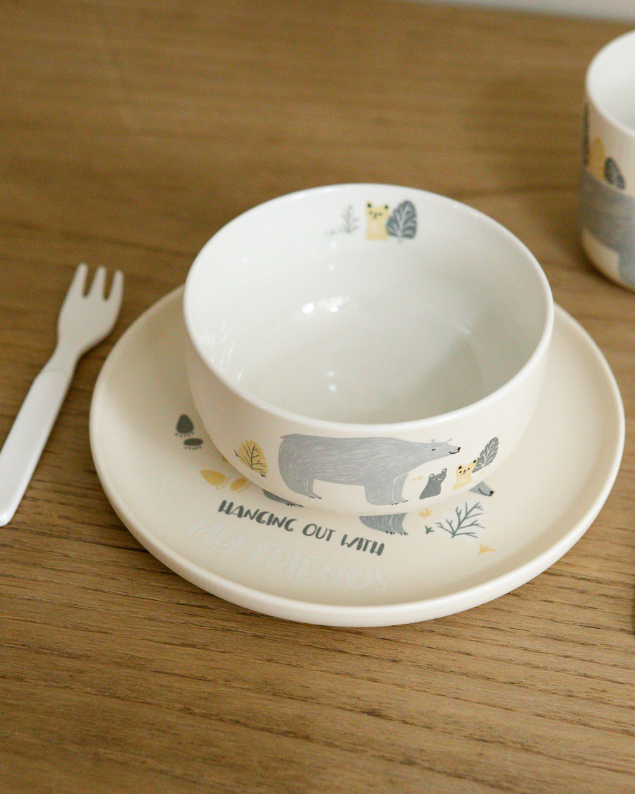 Vajilla de cerámica infantil