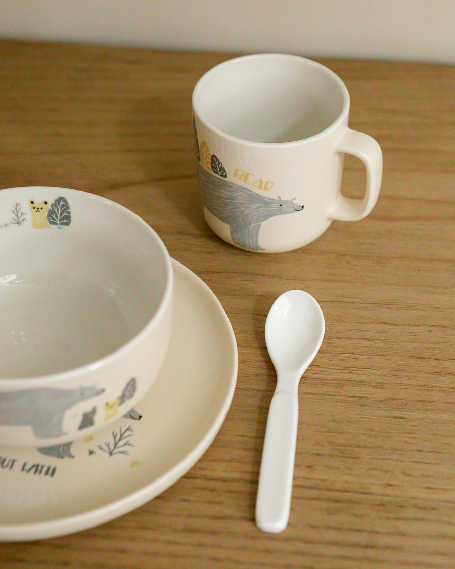 Vajilla de cerámica infantil