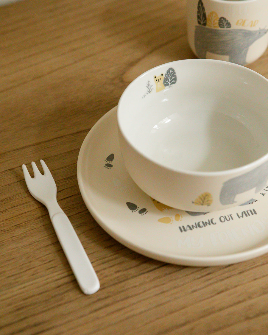 Vajilla de cerámica infantil