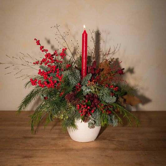 Jarrón ceramico navideño