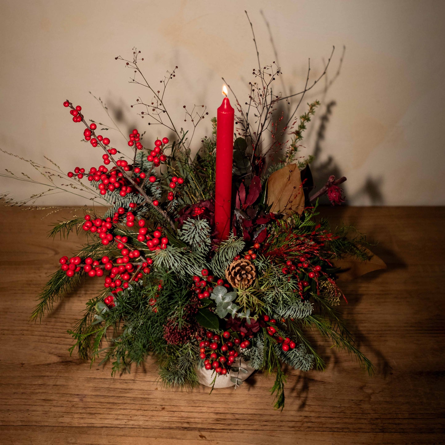 Jarrón ceramico navideño