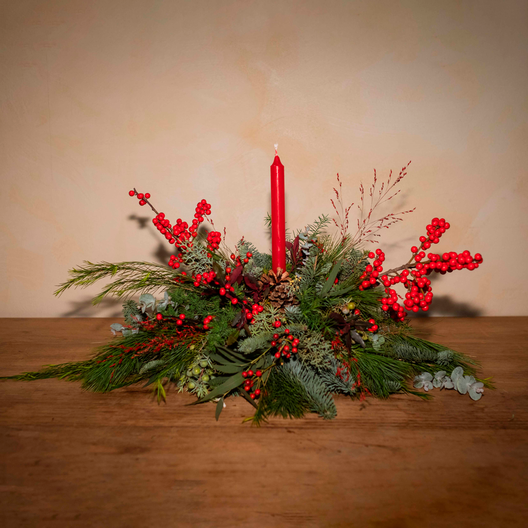 Centro de mesa navideño