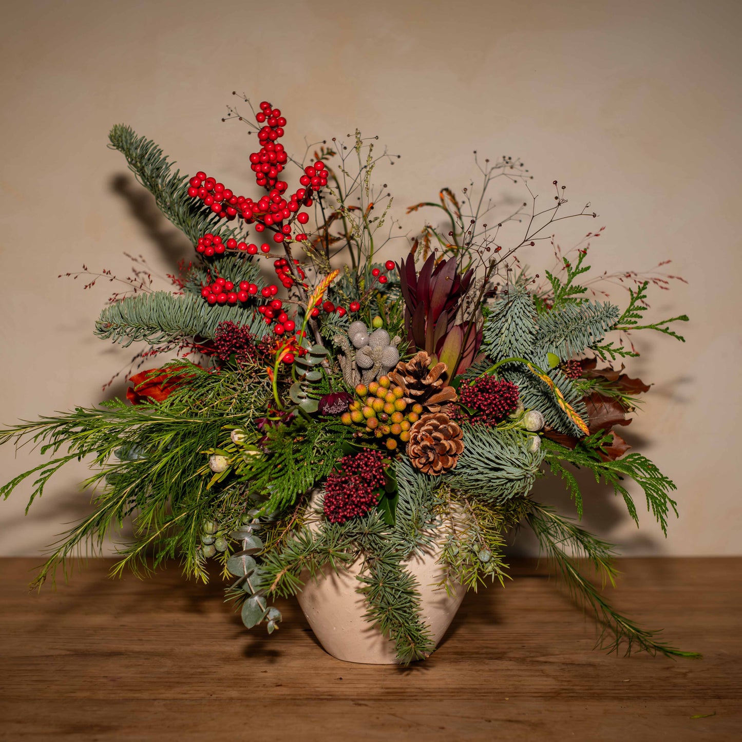 Jarrón ceramico navideño