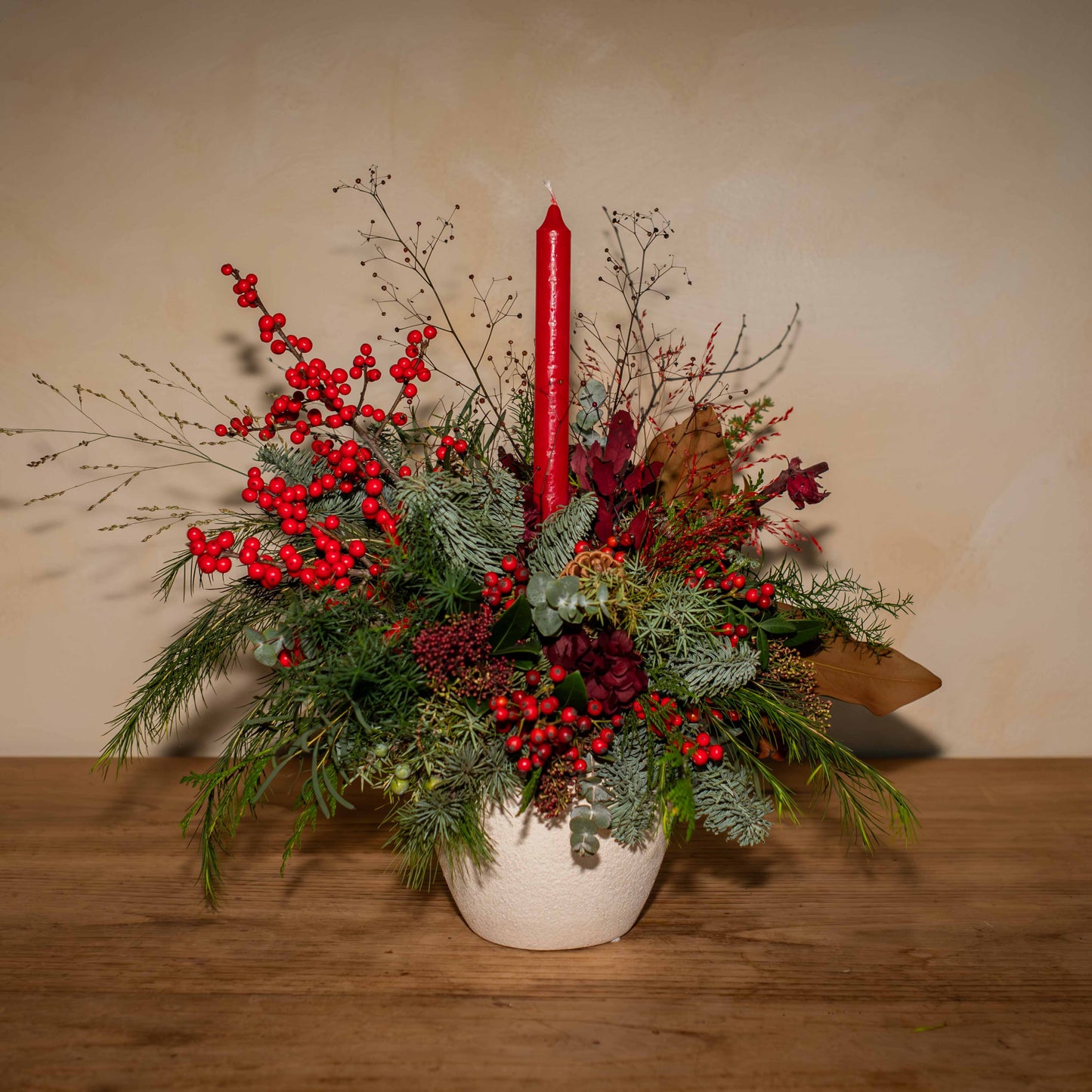 Jarrón ceramico navideño