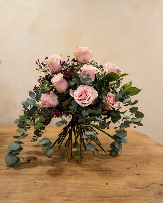 Ramo de 6 rosas rosas