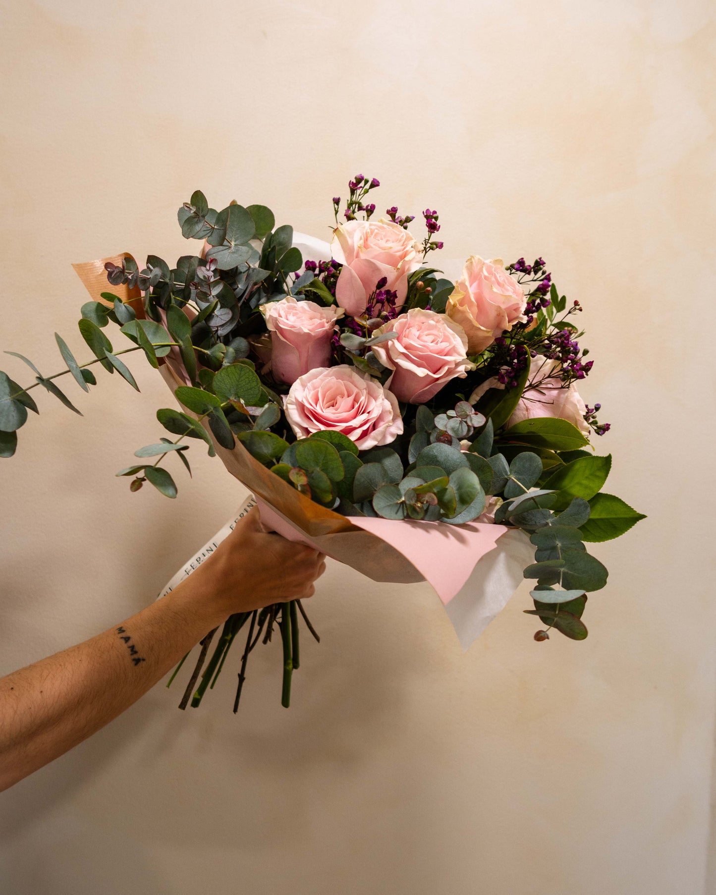 Ramo de 6 rosas rosas