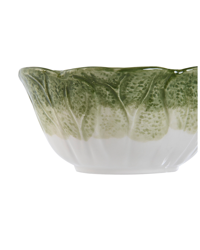 Bol gres lechuga verde